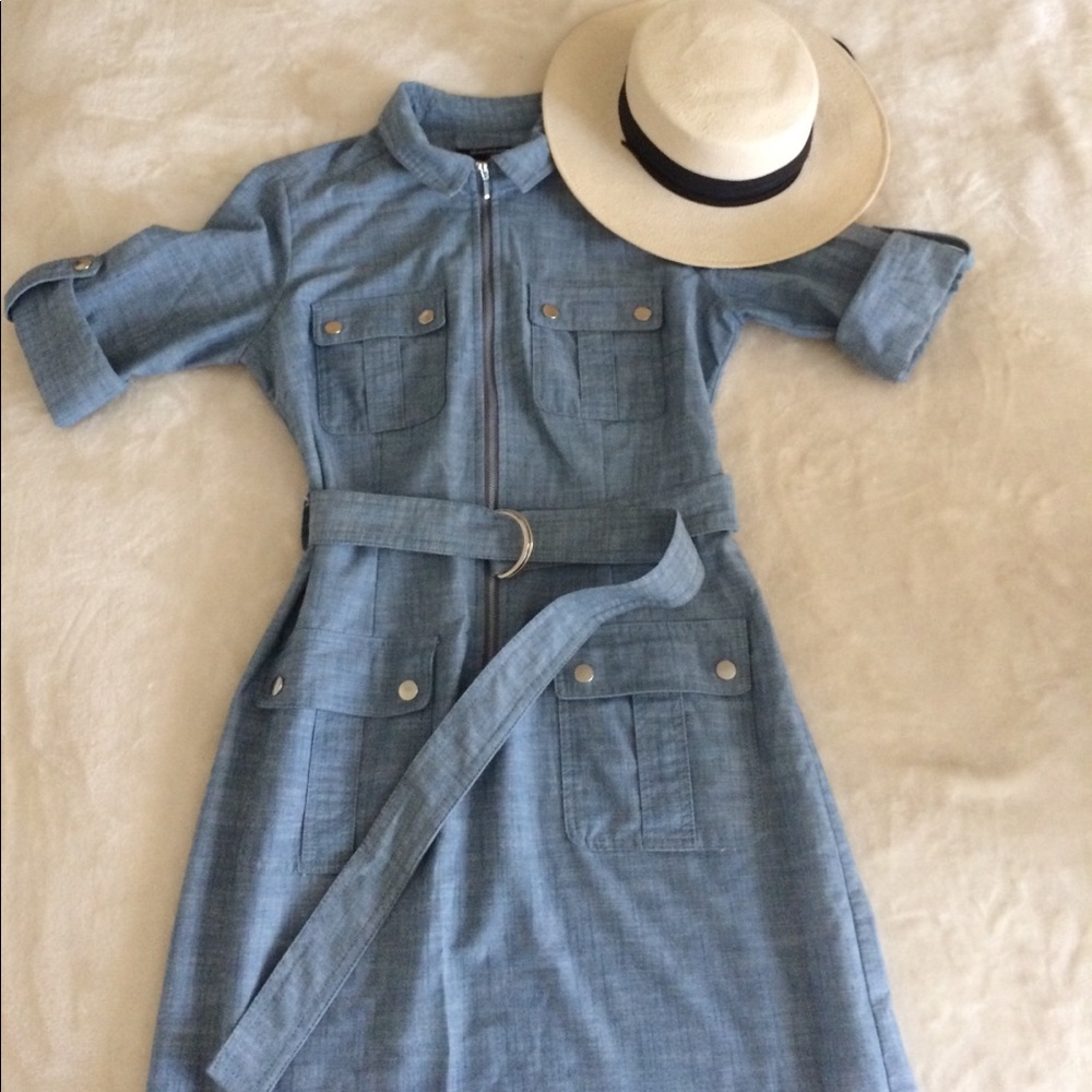 Sharagano Zipper Dress